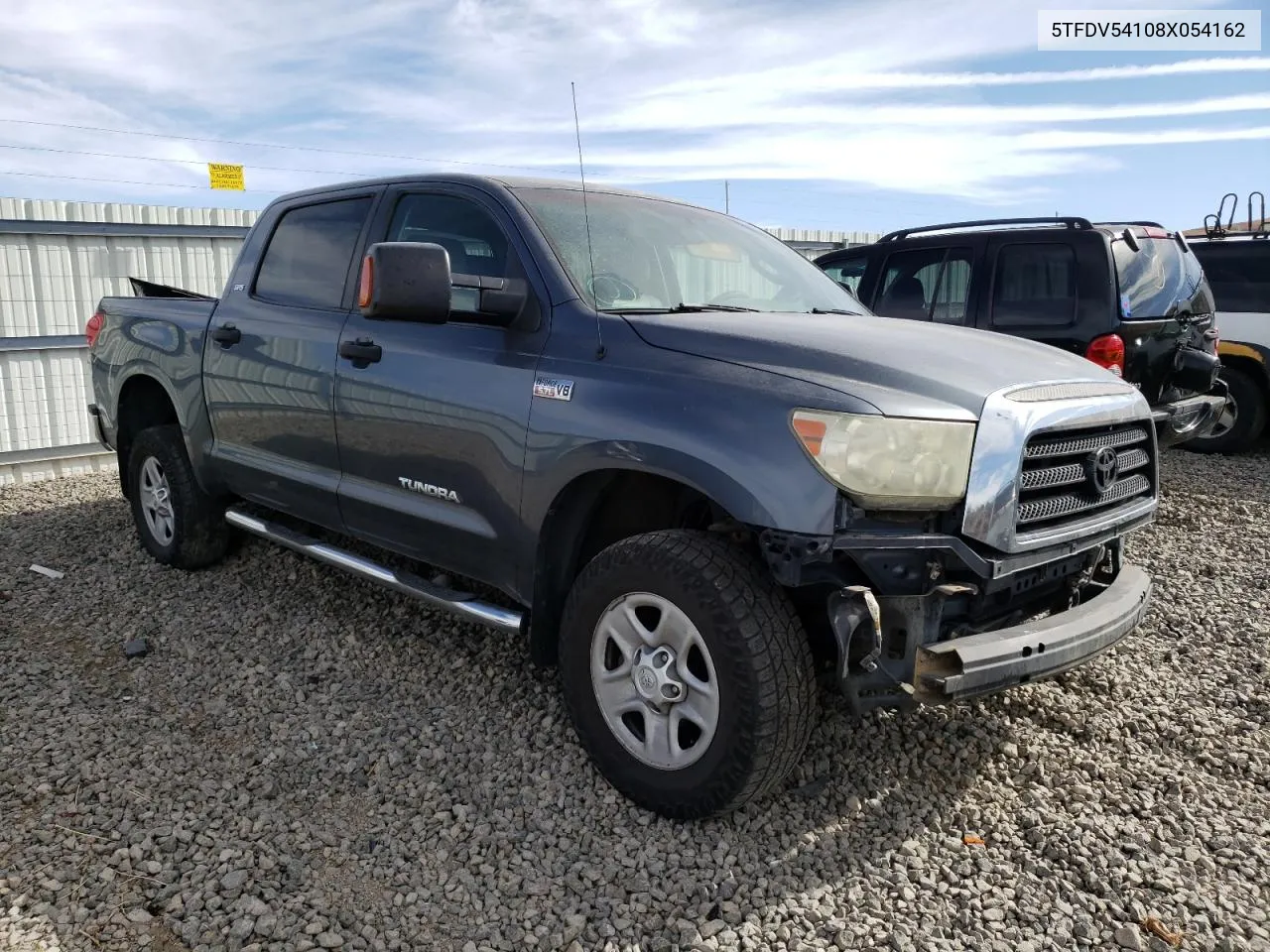 2008 Toyota Tundra Crewmax VIN: 5TFDV54108X054162 Lot: 75763864