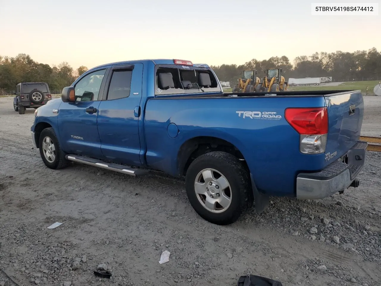 2008 Toyota Tundra Double Cab VIN: 5TBRV54198S474412 Lot: 76099384