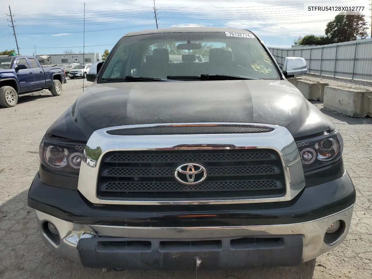 2008 Toyota Tundra Double Cab VIN: 5TFRU54128X012777 Lot: 76132774