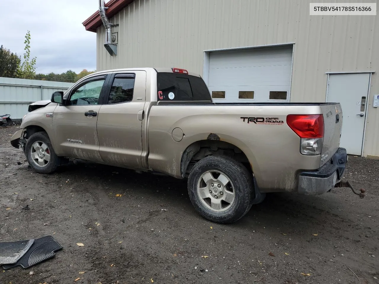 2008 Toyota Tundra Double Cab VIN: 5TBBV54178S516366 Lot: 76207054