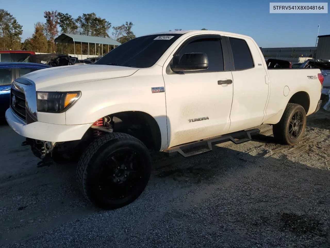 2008 Toyota Tundra Double Cab VIN: 5TFRV541X8X048164 Lot: 76224554