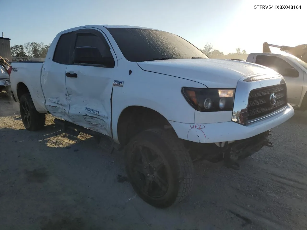 2008 Toyota Tundra Double Cab VIN: 5TFRV541X8X048164 Lot: 76224554