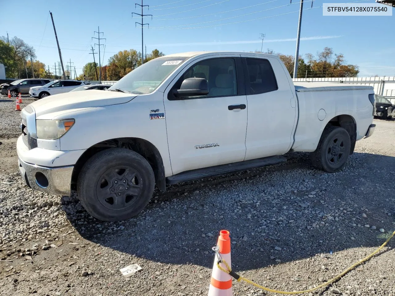 5TFBV54128X075540 2008 Toyota Tundra Double Cab