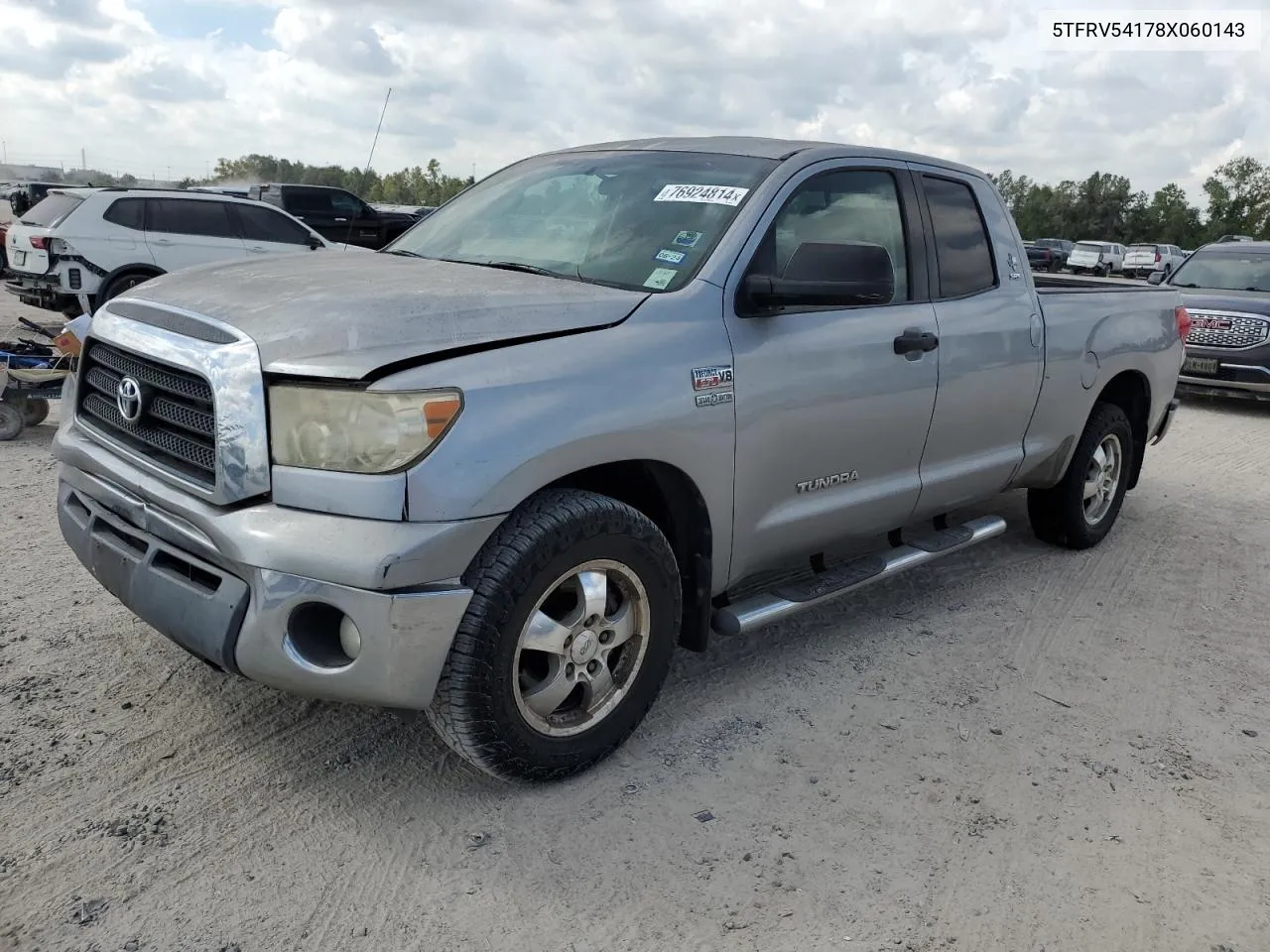 2008 Toyota Tundra Double Cab VIN: 5TFRV54178X060143 Lot: 76924814