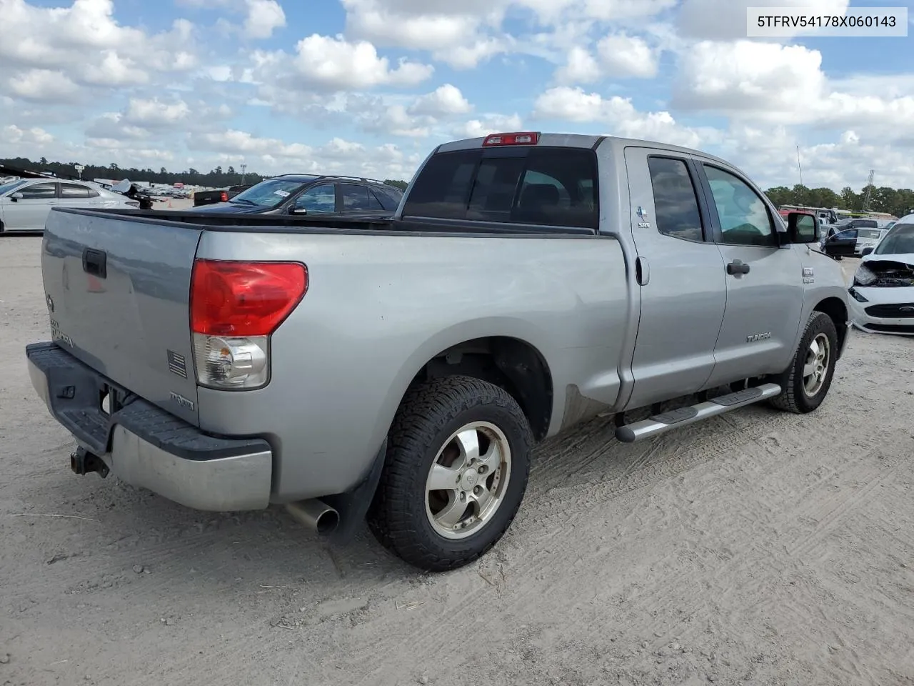 2008 Toyota Tundra Double Cab VIN: 5TFRV54178X060143 Lot: 76924814