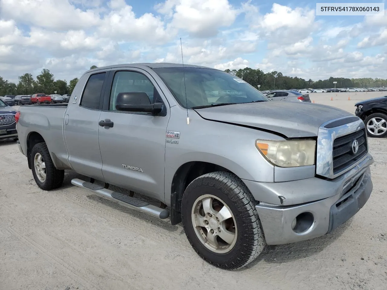 2008 Toyota Tundra Double Cab VIN: 5TFRV54178X060143 Lot: 76924814