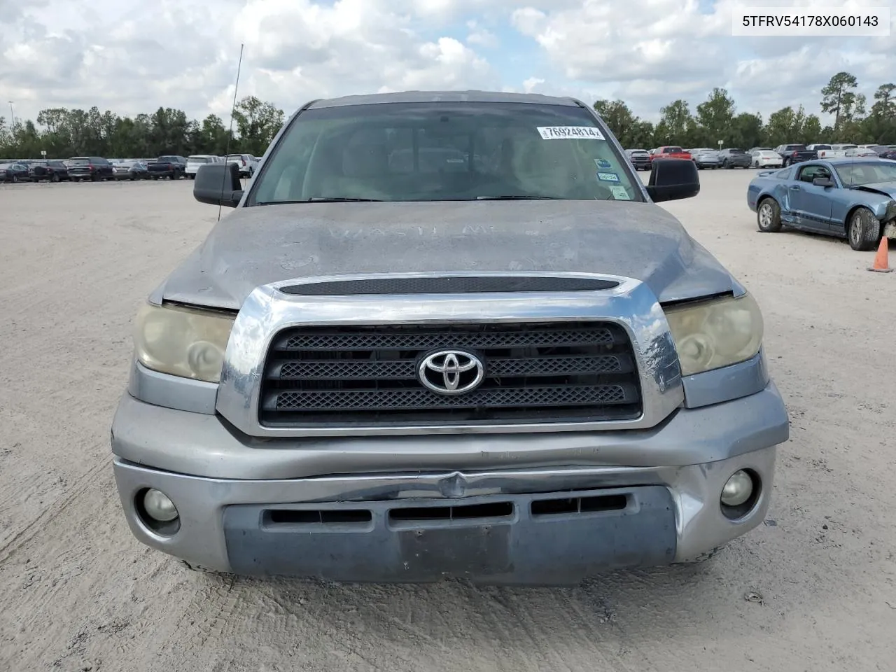 2008 Toyota Tundra Double Cab VIN: 5TFRV54178X060143 Lot: 76924814