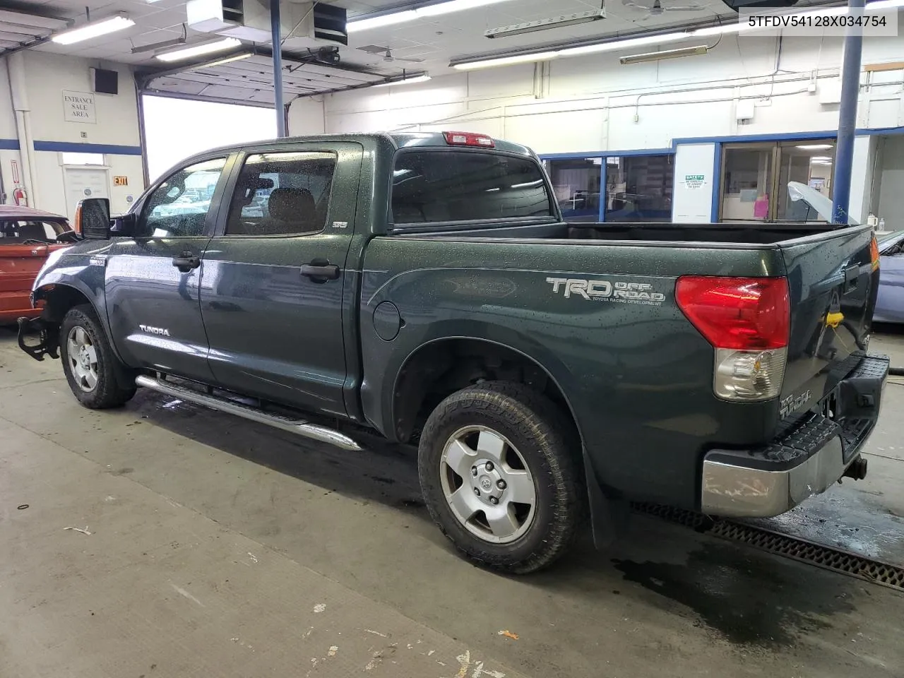 2008 Toyota Tundra Crewmax VIN: 5TFDV54128X034754 Lot: 76925924