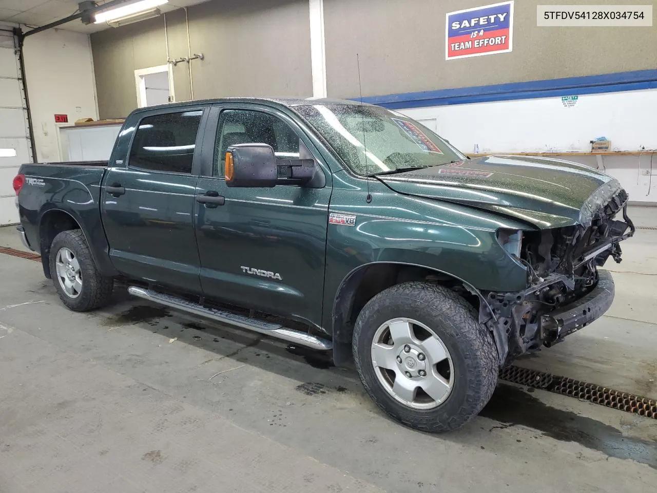 2008 Toyota Tundra Crewmax VIN: 5TFDV54128X034754 Lot: 76925924