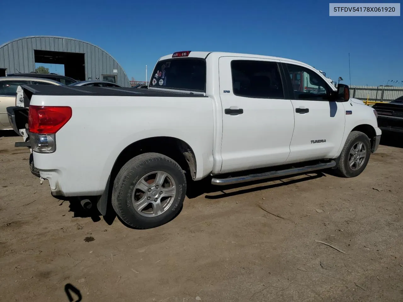 2008 Toyota Tundra Crewmax VIN: 5TFDV54178X061920 Lot: 77186344