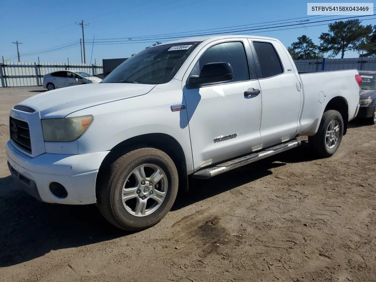 2008 Toyota Tundra Double Cab VIN: 5TFBV54158X043469 Lot: 77226844