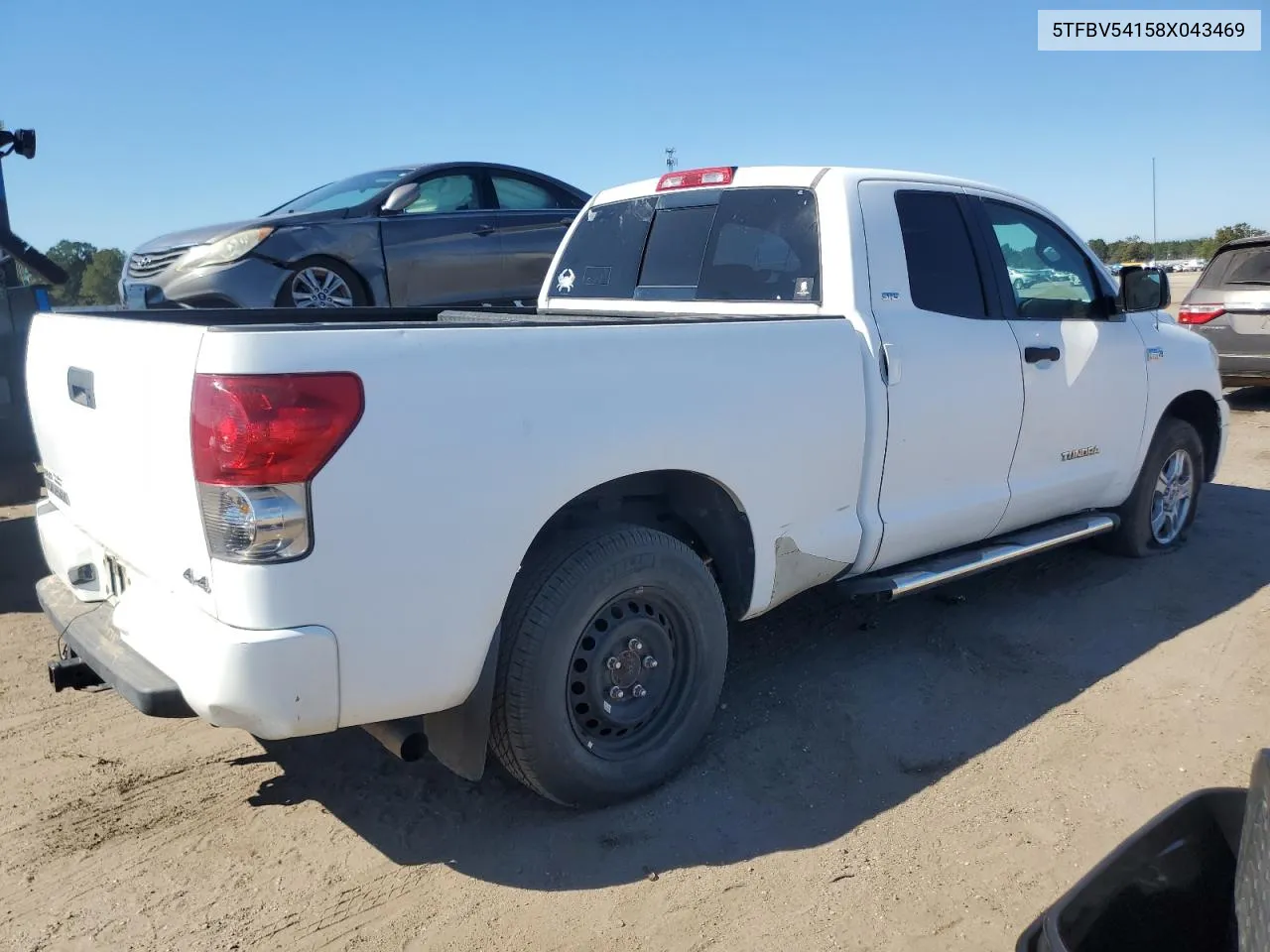 2008 Toyota Tundra Double Cab VIN: 5TFBV54158X043469 Lot: 77226844