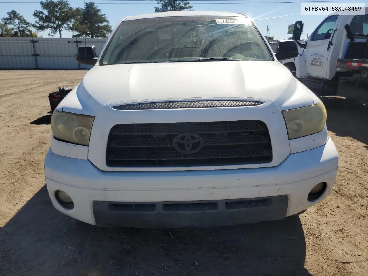 2008 Toyota Tundra Double Cab VIN: 5TFBV54158X043469 Lot: 77226844