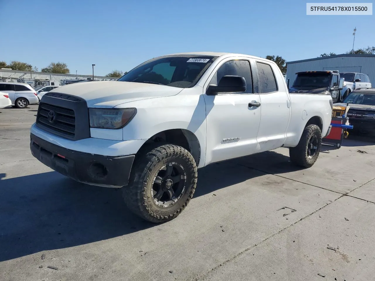 2008 Toyota Tundra Double Cab VIN: 5TFRU54178X015500 Lot: 77383674