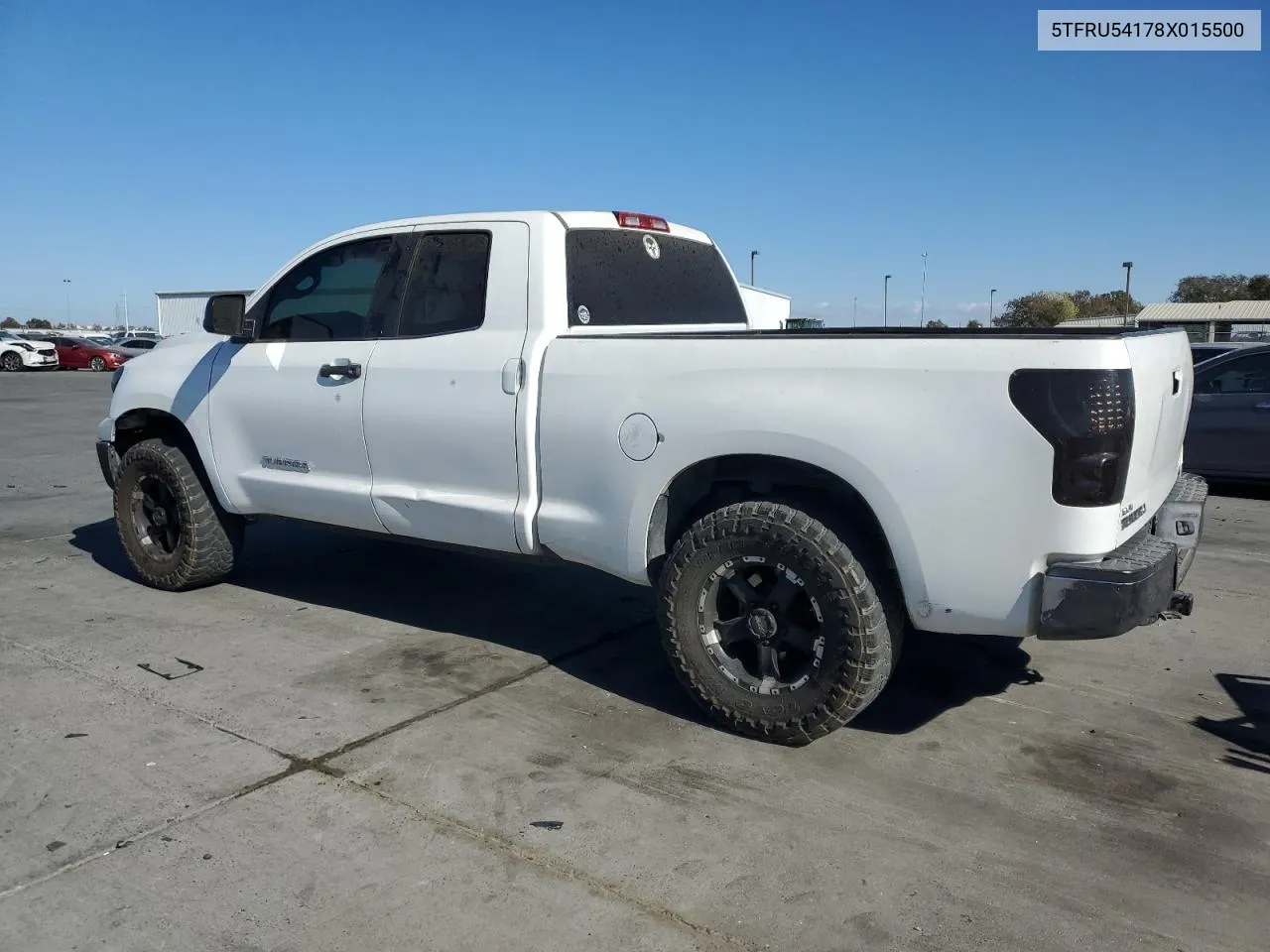 2008 Toyota Tundra Double Cab VIN: 5TFRU54178X015500 Lot: 77383674