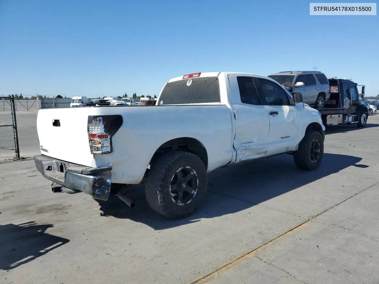 2008 Toyota Tundra Double Cab VIN: 5TFRU54178X015500 Lot: 77383674