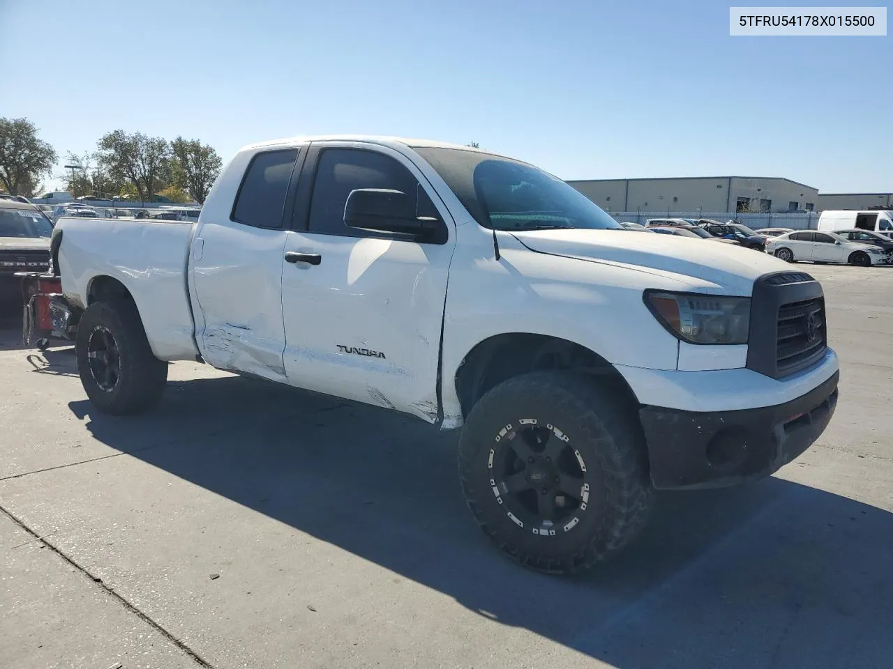 2008 Toyota Tundra Double Cab VIN: 5TFRU54178X015500 Lot: 77383674