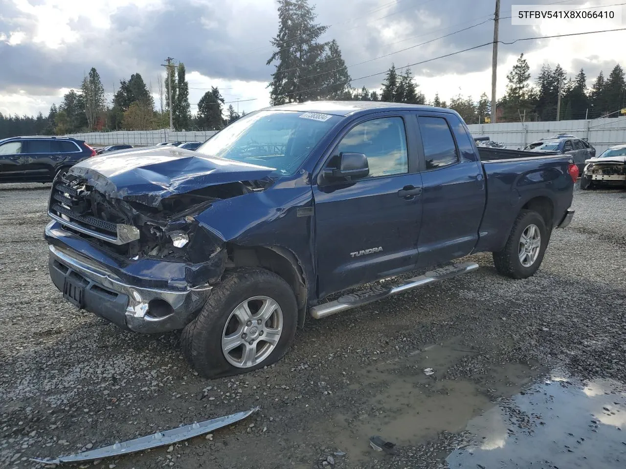 2008 Toyota Tundra Double Cab VIN: 5TFBV541X8X066410 Lot: 77383834