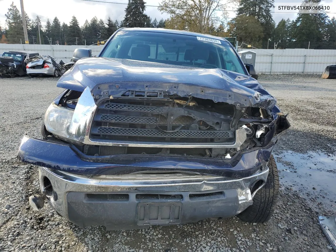 2008 Toyota Tundra Double Cab VIN: 5TFBV541X8X066410 Lot: 77383834