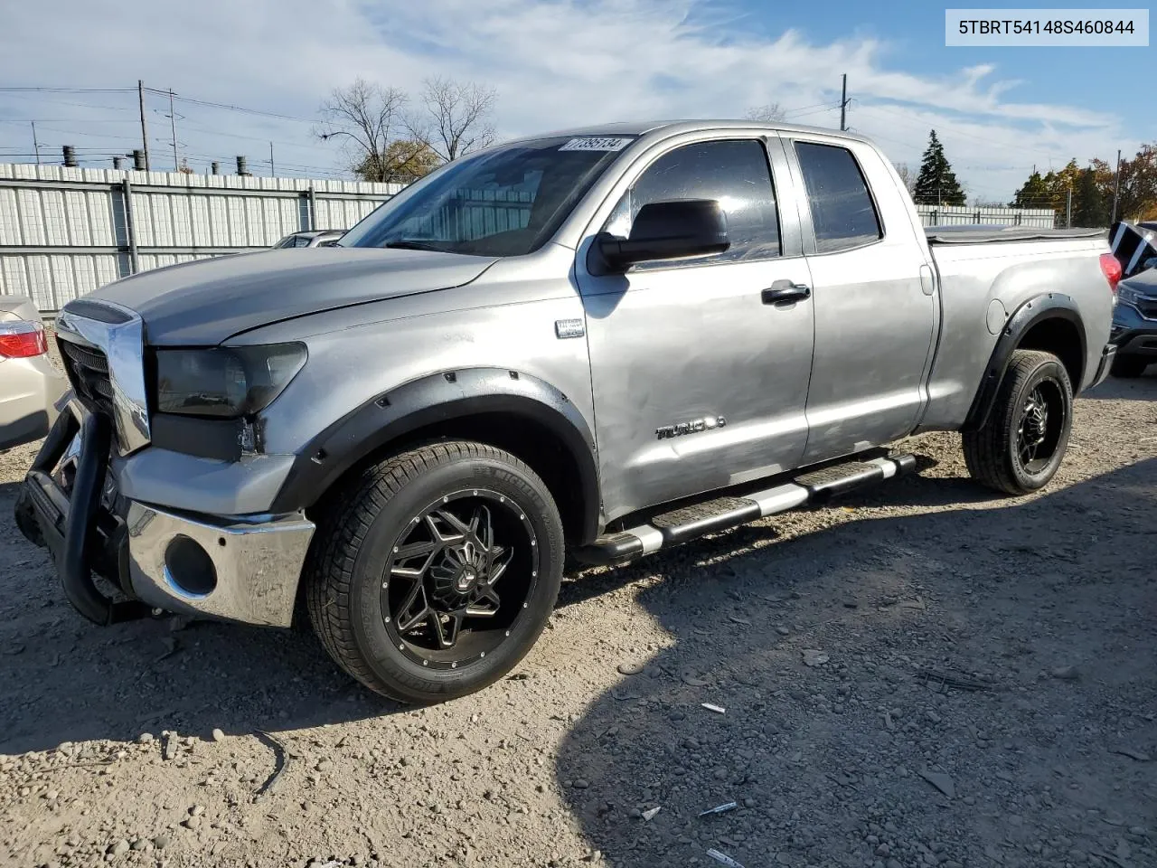 2008 Toyota Tundra Double Cab VIN: 5TBRT54148S460844 Lot: 77395134