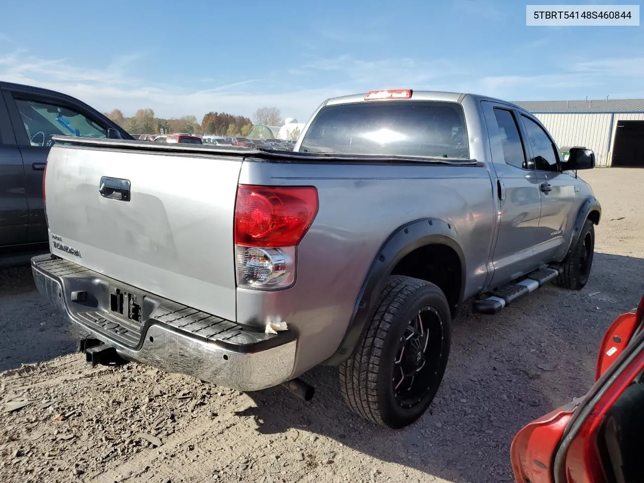 2008 Toyota Tundra Double Cab VIN: 5TBRT54148S460844 Lot: 77395134