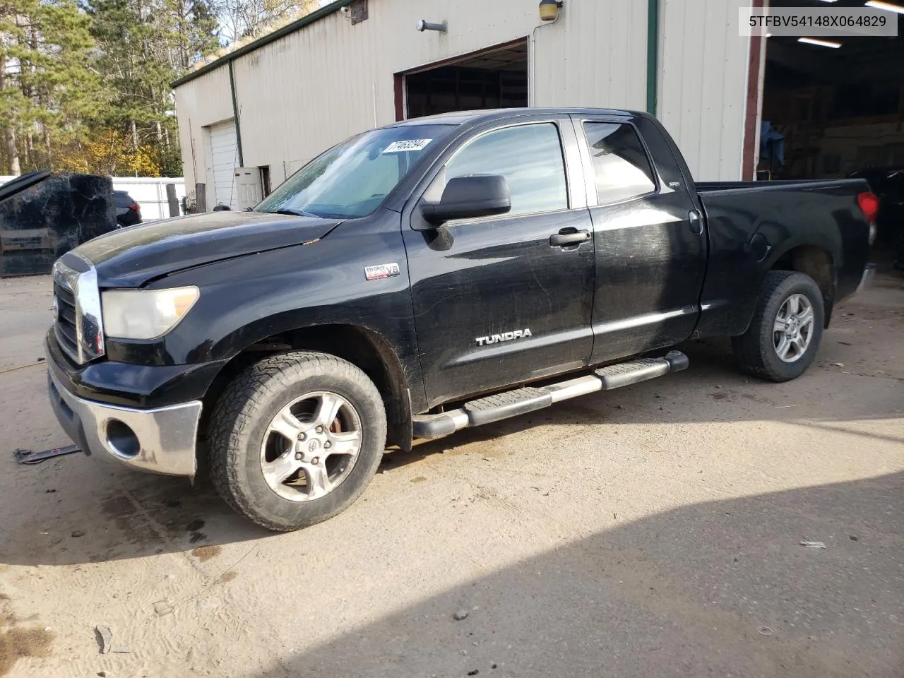 2008 Toyota Tundra Double Cab VIN: 5TFBV54148X064829 Lot: 77463294