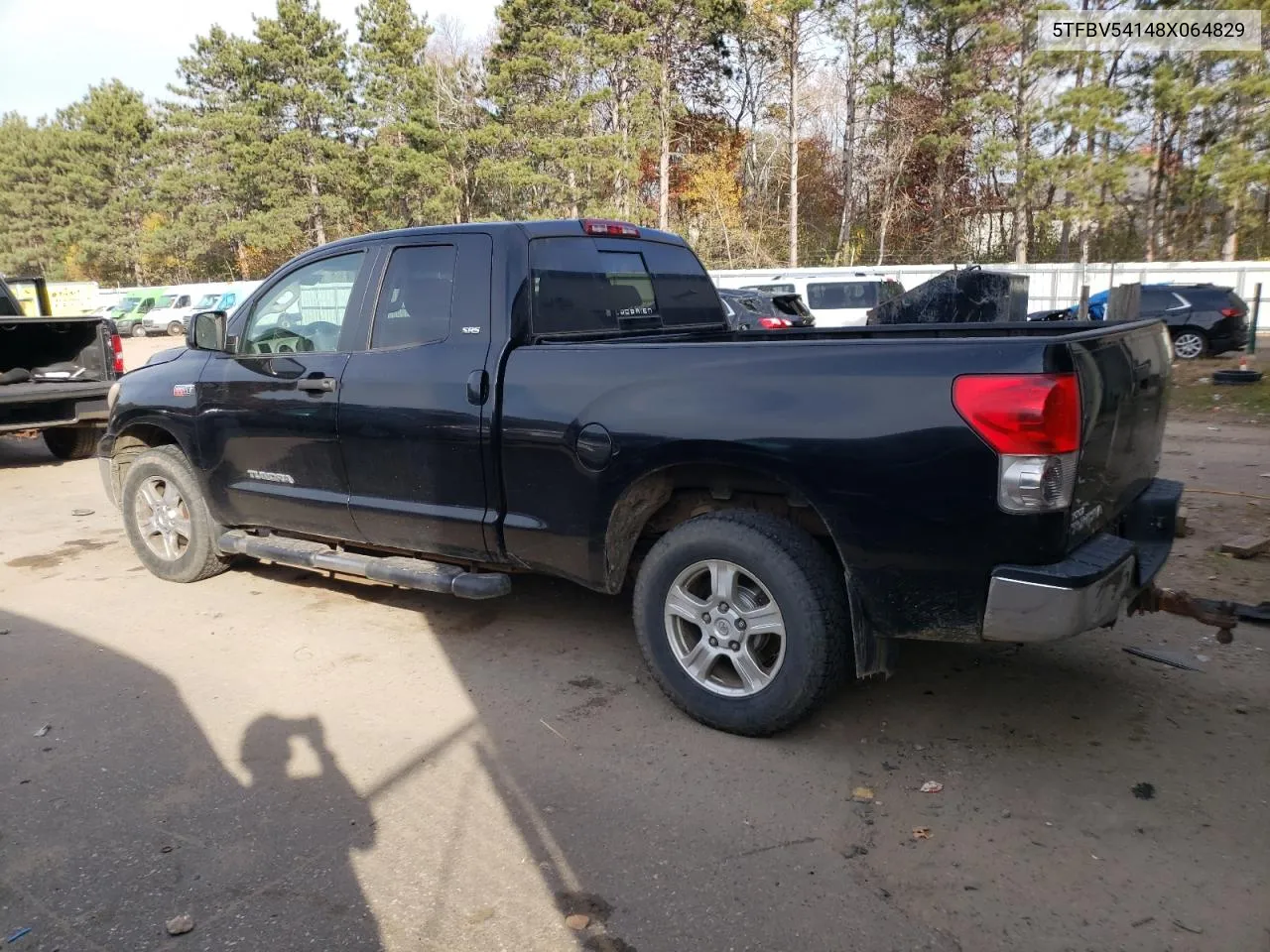 2008 Toyota Tundra Double Cab VIN: 5TFBV54148X064829 Lot: 77463294