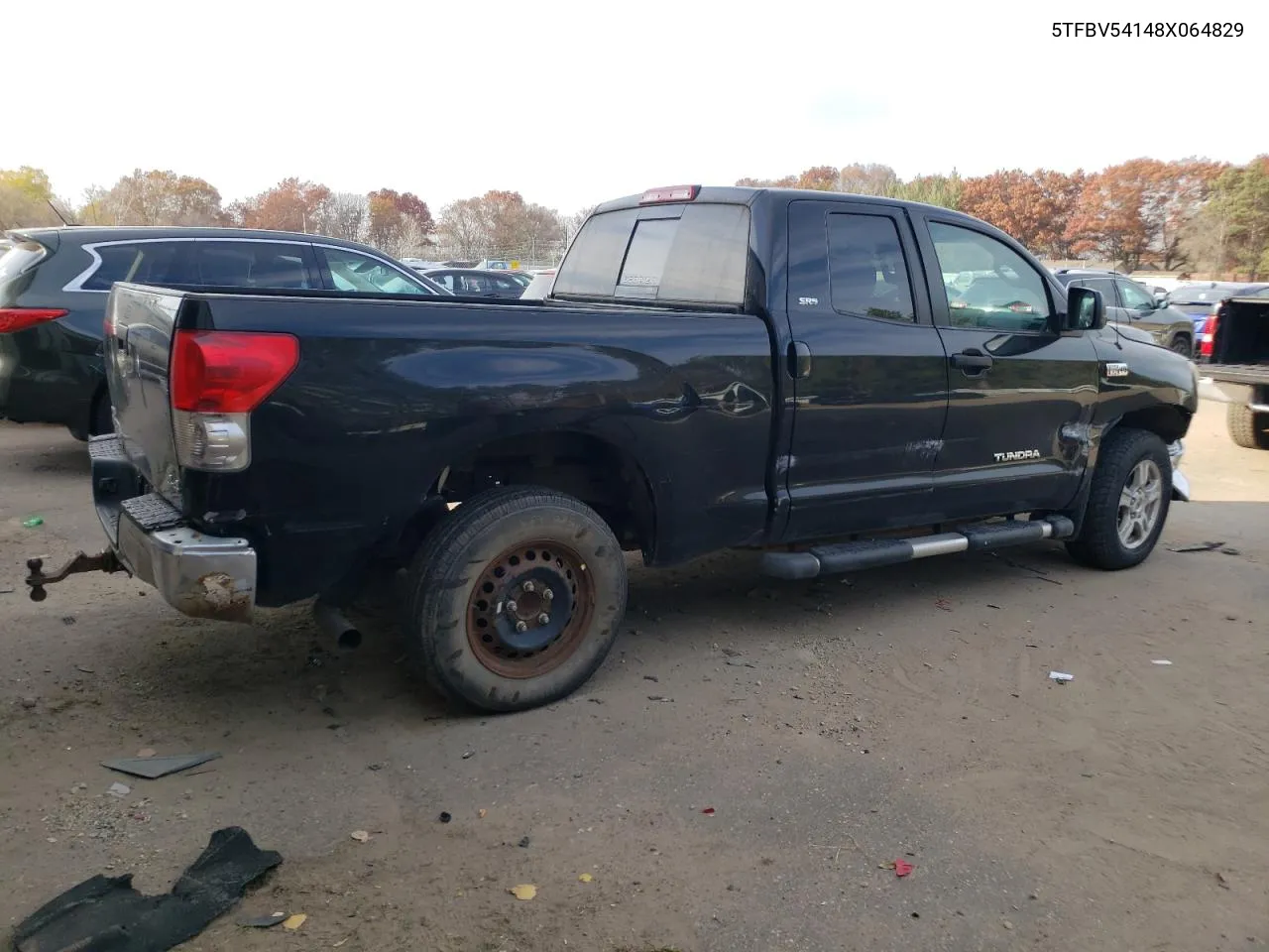 2008 Toyota Tundra Double Cab VIN: 5TFBV54148X064829 Lot: 77463294