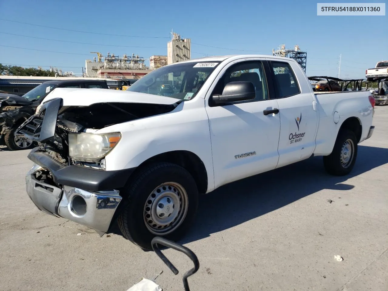 2008 Toyota Tundra Double Cab VIN: 5TFRU54188X011360 Lot: 77505074