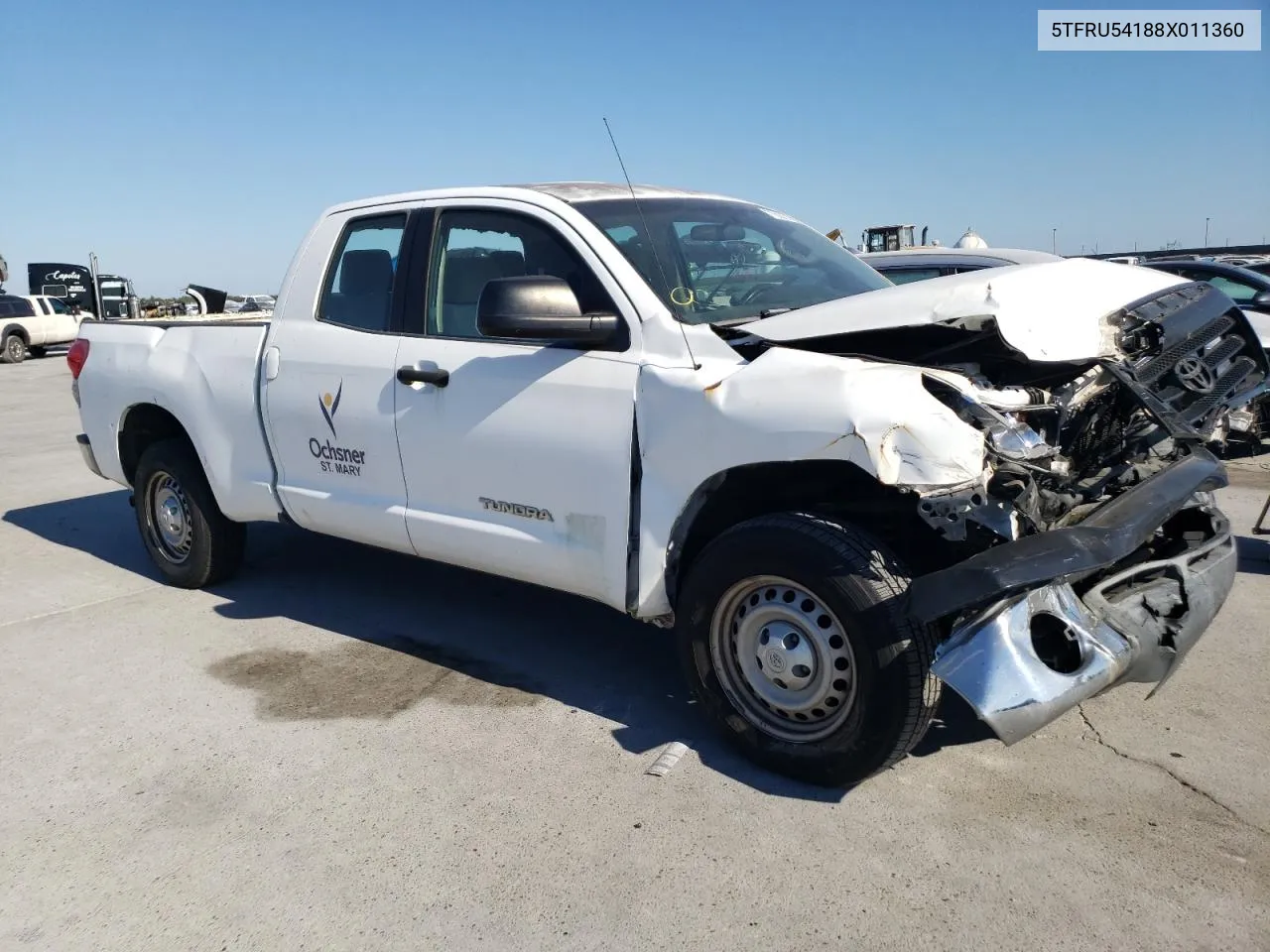 2008 Toyota Tundra Double Cab VIN: 5TFRU54188X011360 Lot: 77505074