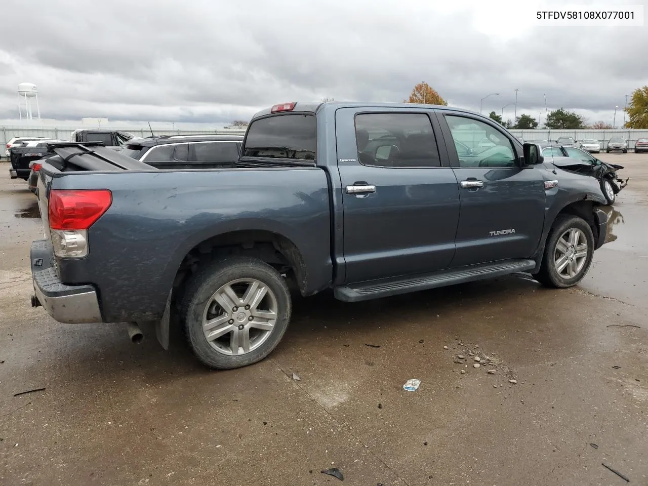 2008 Toyota Tundra Crewmax Limited VIN: 5TFDV58108X077001 Lot: 77638774