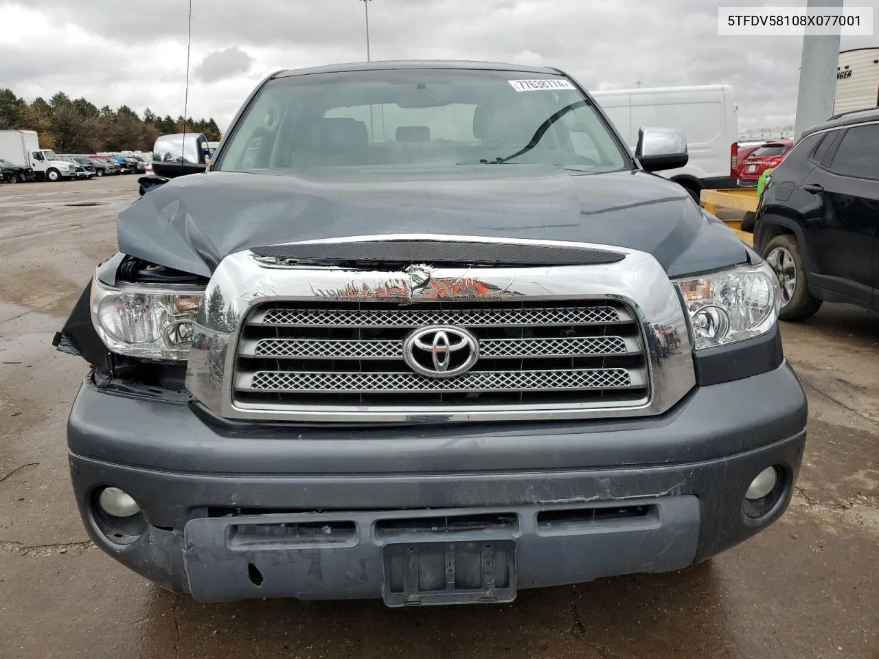 2008 Toyota Tundra Crewmax Limited VIN: 5TFDV58108X077001 Lot: 77638774