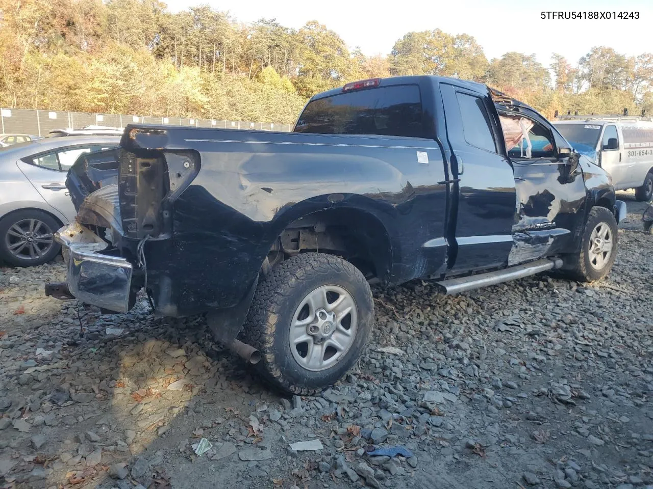 2008 Toyota Tundra Double Cab VIN: 5TFRU54188X014243 Lot: 78062854