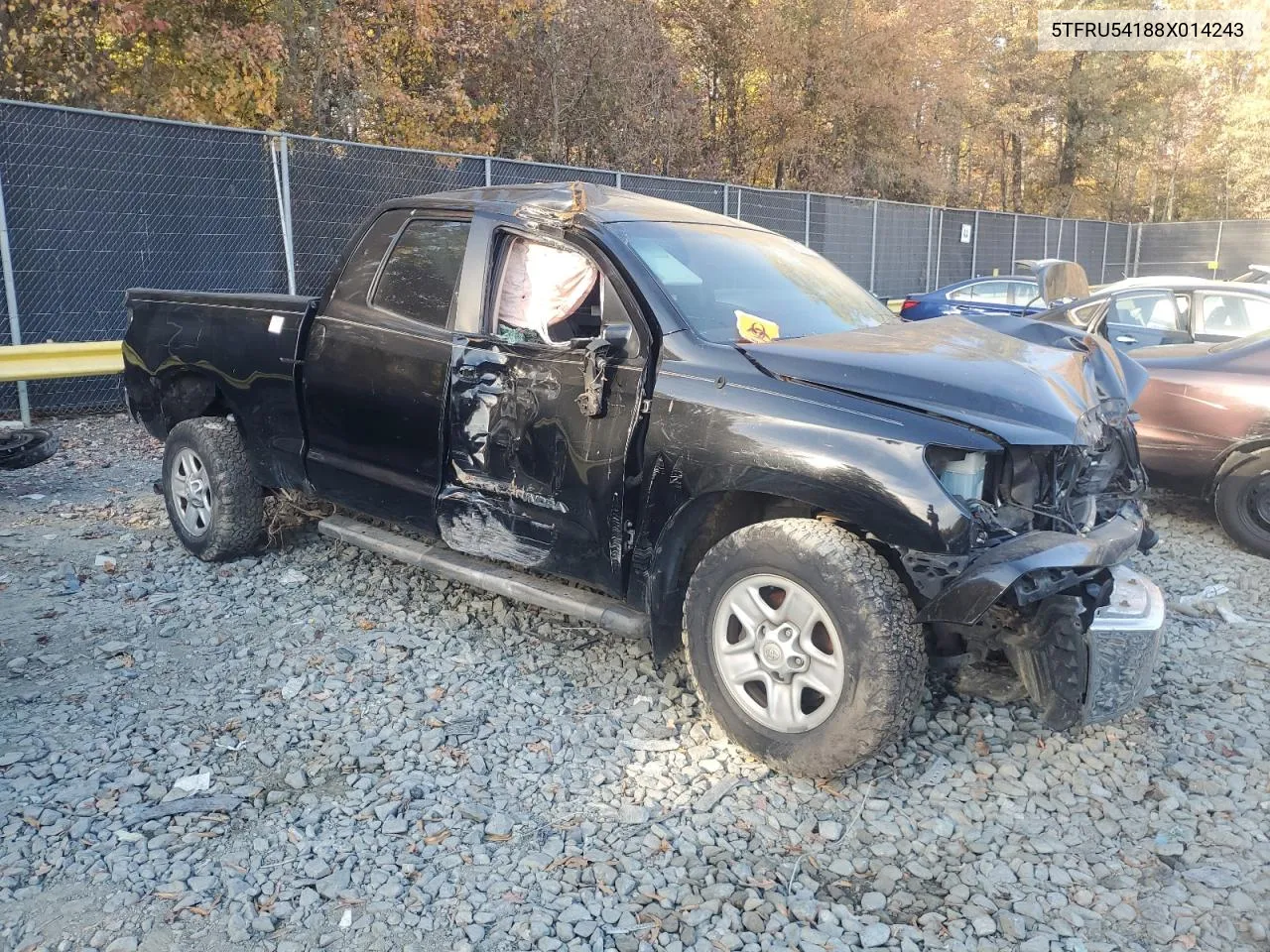 2008 Toyota Tundra Double Cab VIN: 5TFRU54188X014243 Lot: 78062854