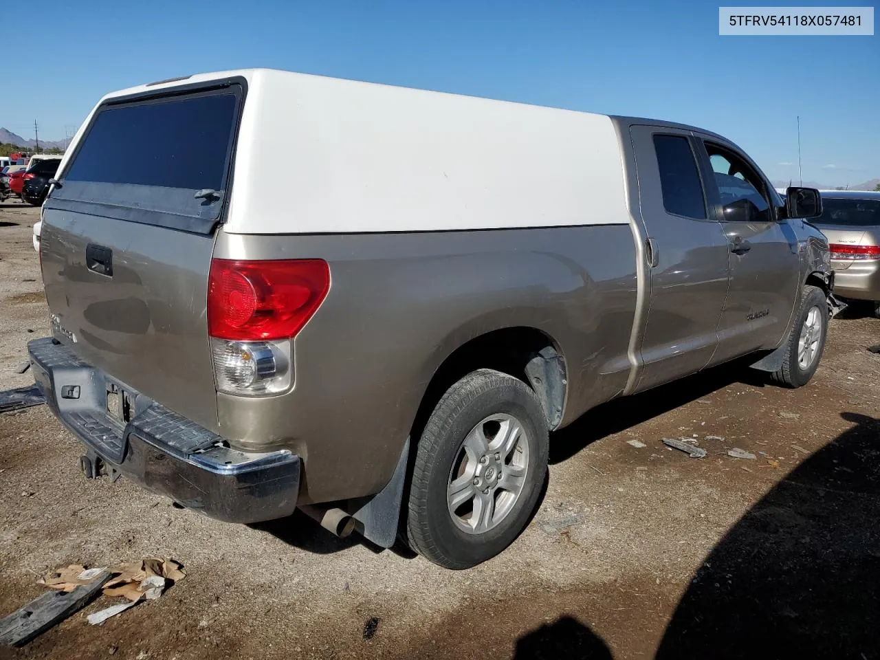 2008 Toyota Tundra Double Cab VIN: 5TFRV54118X057481 Lot: 78952984