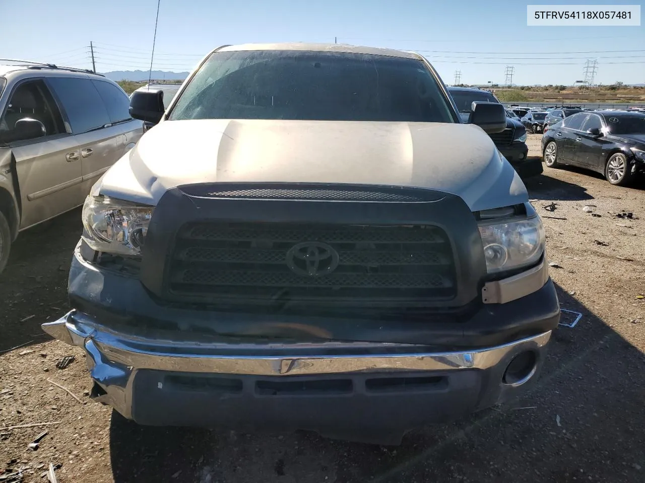 2008 Toyota Tundra Double Cab VIN: 5TFRV54118X057481 Lot: 78952984