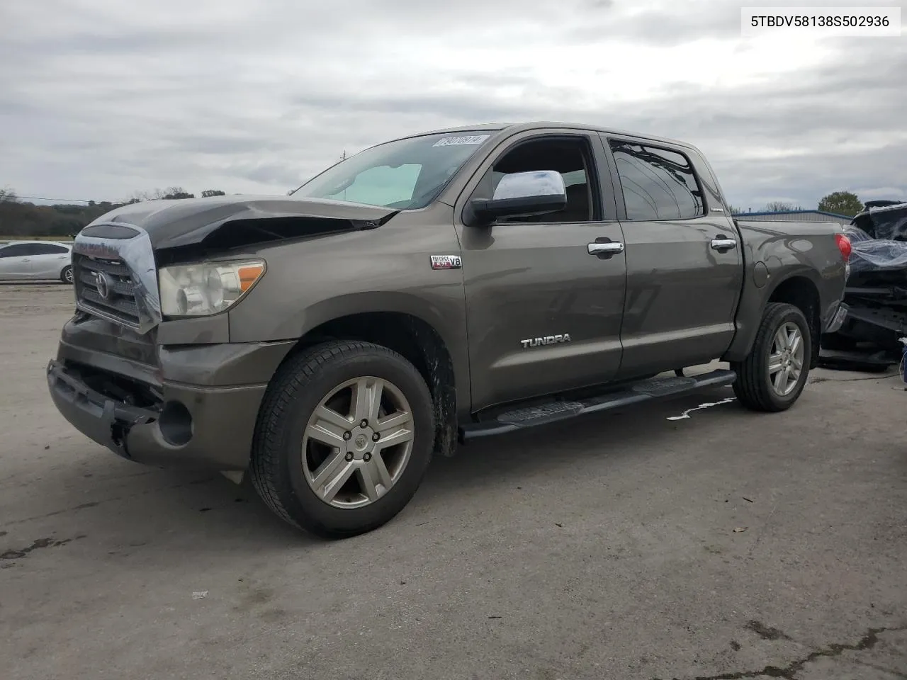 2008 Toyota Tundra Crewmax Limited VIN: 5TBDV58138S502936 Lot: 79070974