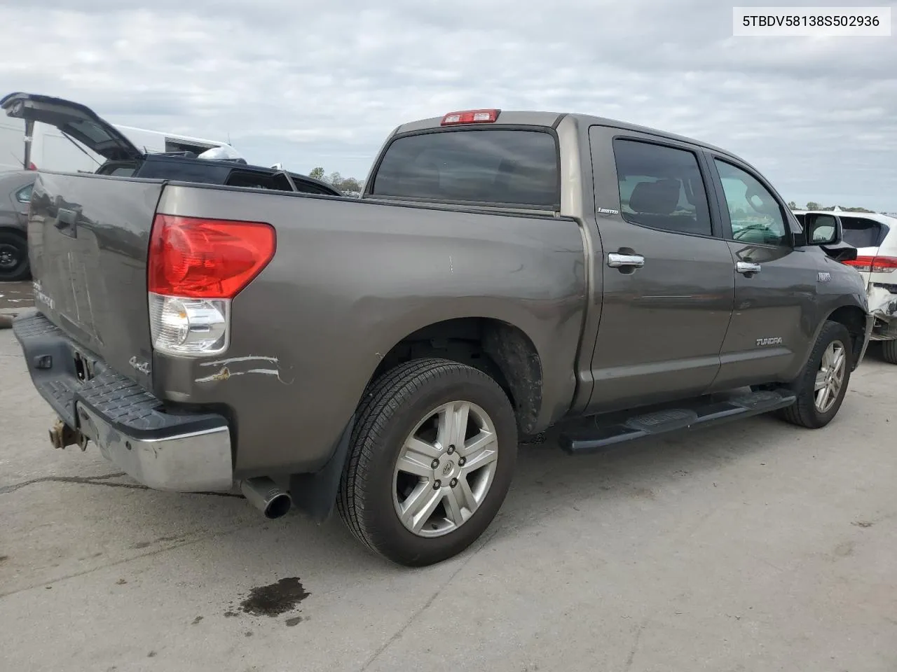 2008 Toyota Tundra Crewmax Limited VIN: 5TBDV58138S502936 Lot: 79070974