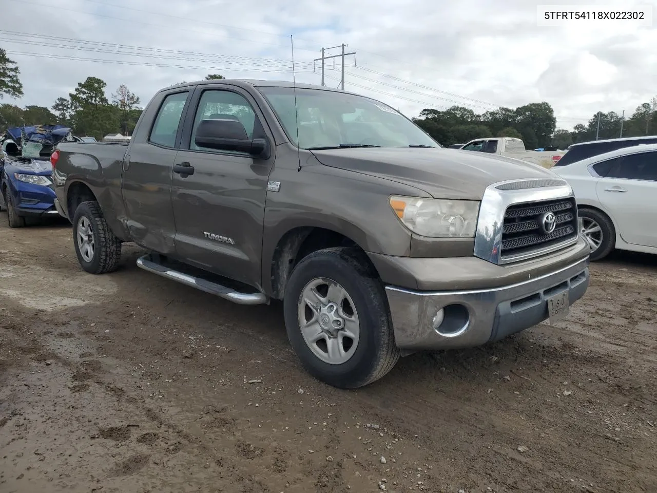 2008 Toyota Tundra Double Cab VIN: 5TFRT54118X022302 Lot: 79213754