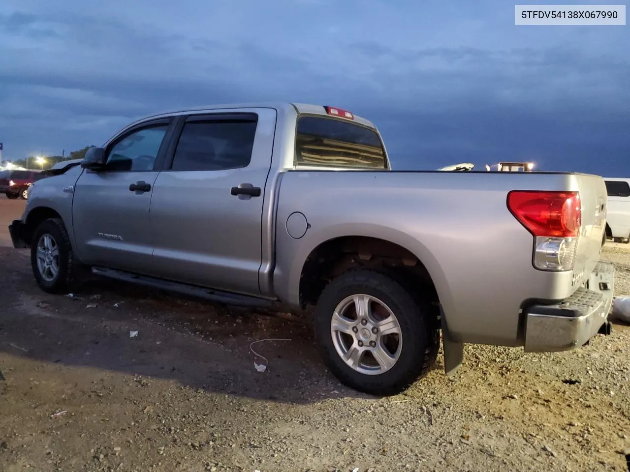 2008 Toyota Tundra Crewmax VIN: 5TFDV54138X067990 Lot: 79618634