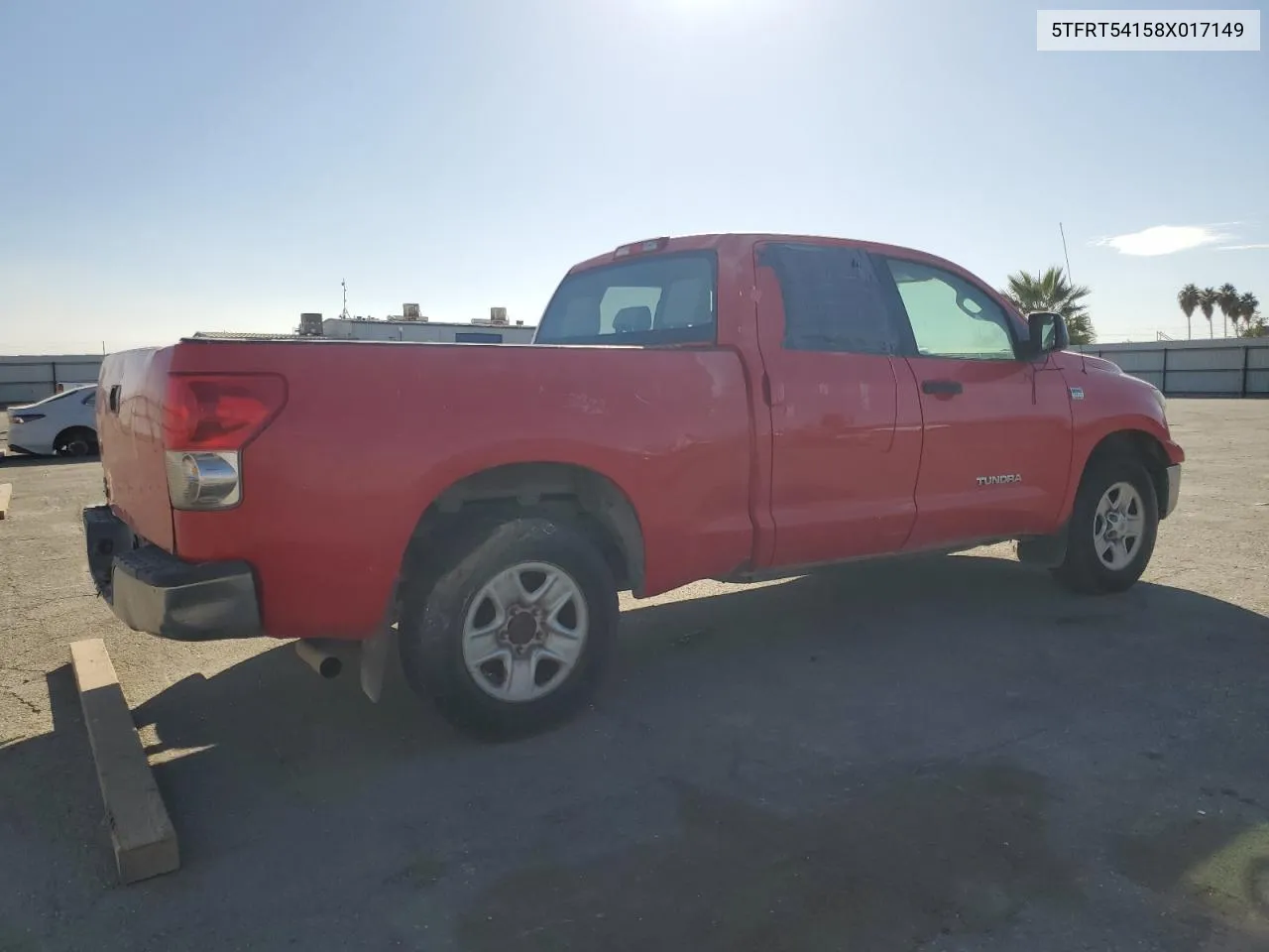 2008 Toyota Tundra Double Cab VIN: 5TFRT54158X017149 Lot: 80253534