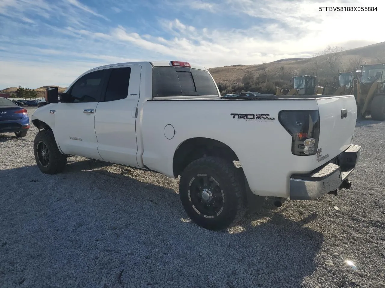 2008 Toyota Tundra Double Cab Limited VIN: 5TFBV58188X055884 Lot: 80581114