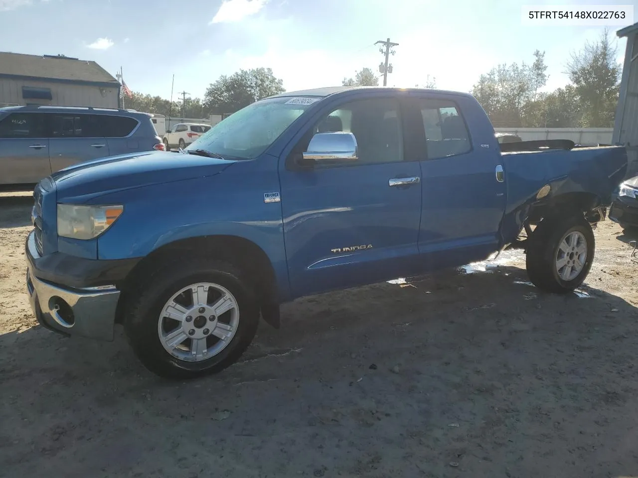 2008 Toyota Tundra Double Cab VIN: 5TFRT54148X022763 Lot: 80679634