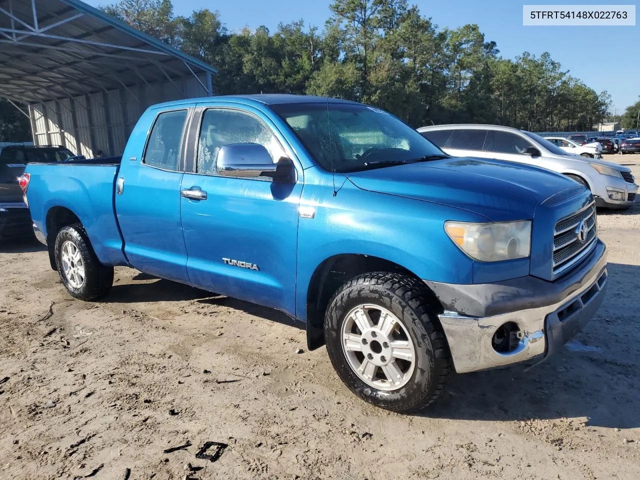 2008 Toyota Tundra Double Cab VIN: 5TFRT54148X022763 Lot: 80679634