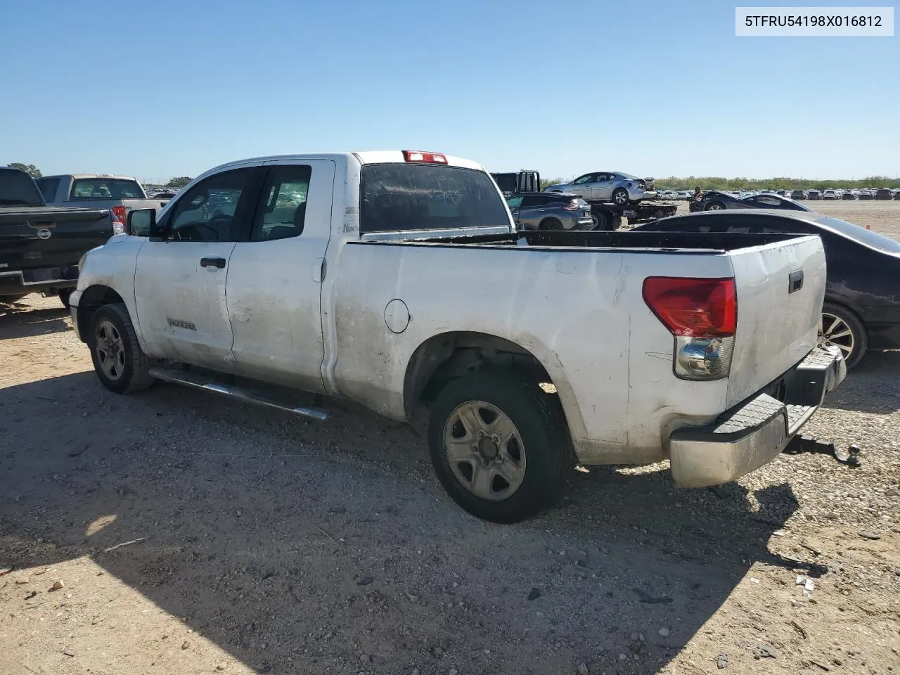 2008 Toyota Tundra Double Cab VIN: 5TFRU54198X016812 Lot: 81647794