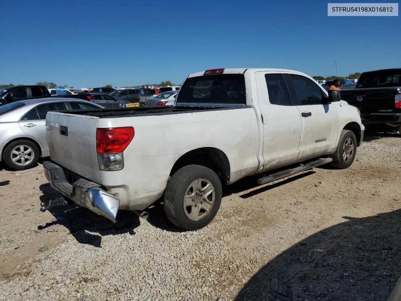 2008 Toyota Tundra Double Cab VIN: 5TFRU54198X016812 Lot: 81647794