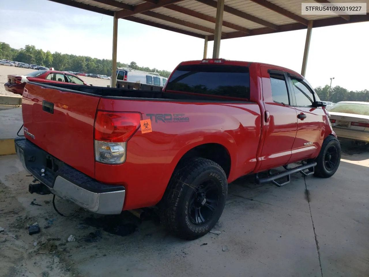 2009 Toyota Tundra Double Cab VIN: 5TFRU54109X019227 Lot: 62287034