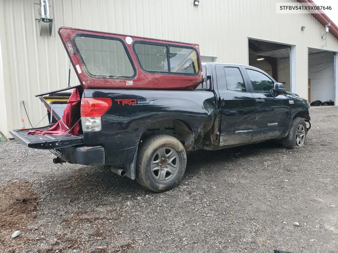 2009 Toyota Tundra Double Cab VIN: 5TFBV541X9X087646 Lot: 67162994