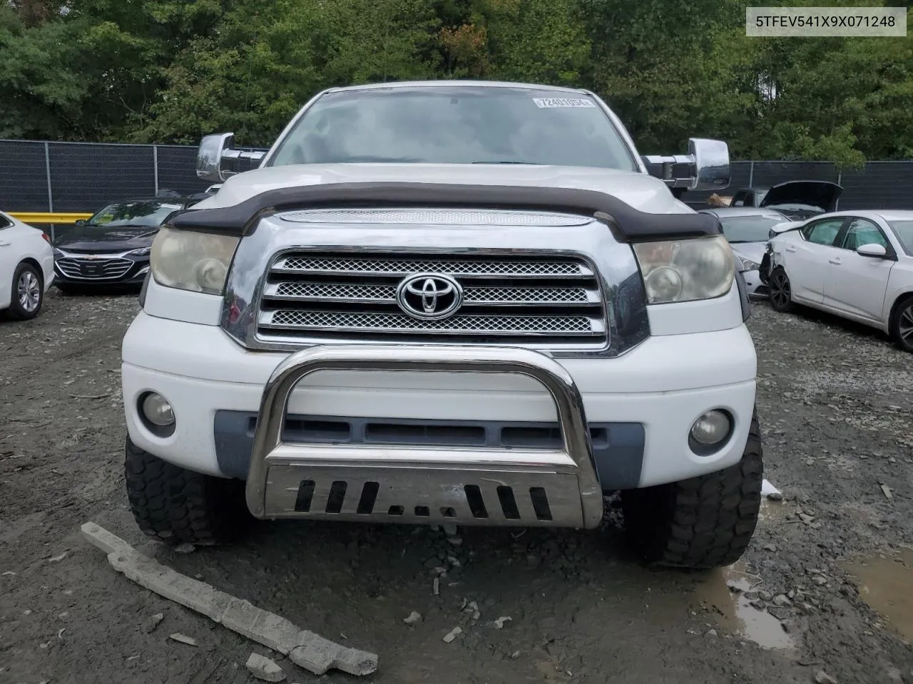 2009 Toyota Tundra Crewmax VIN: 5TFEV541X9X071248 Lot: 72401054