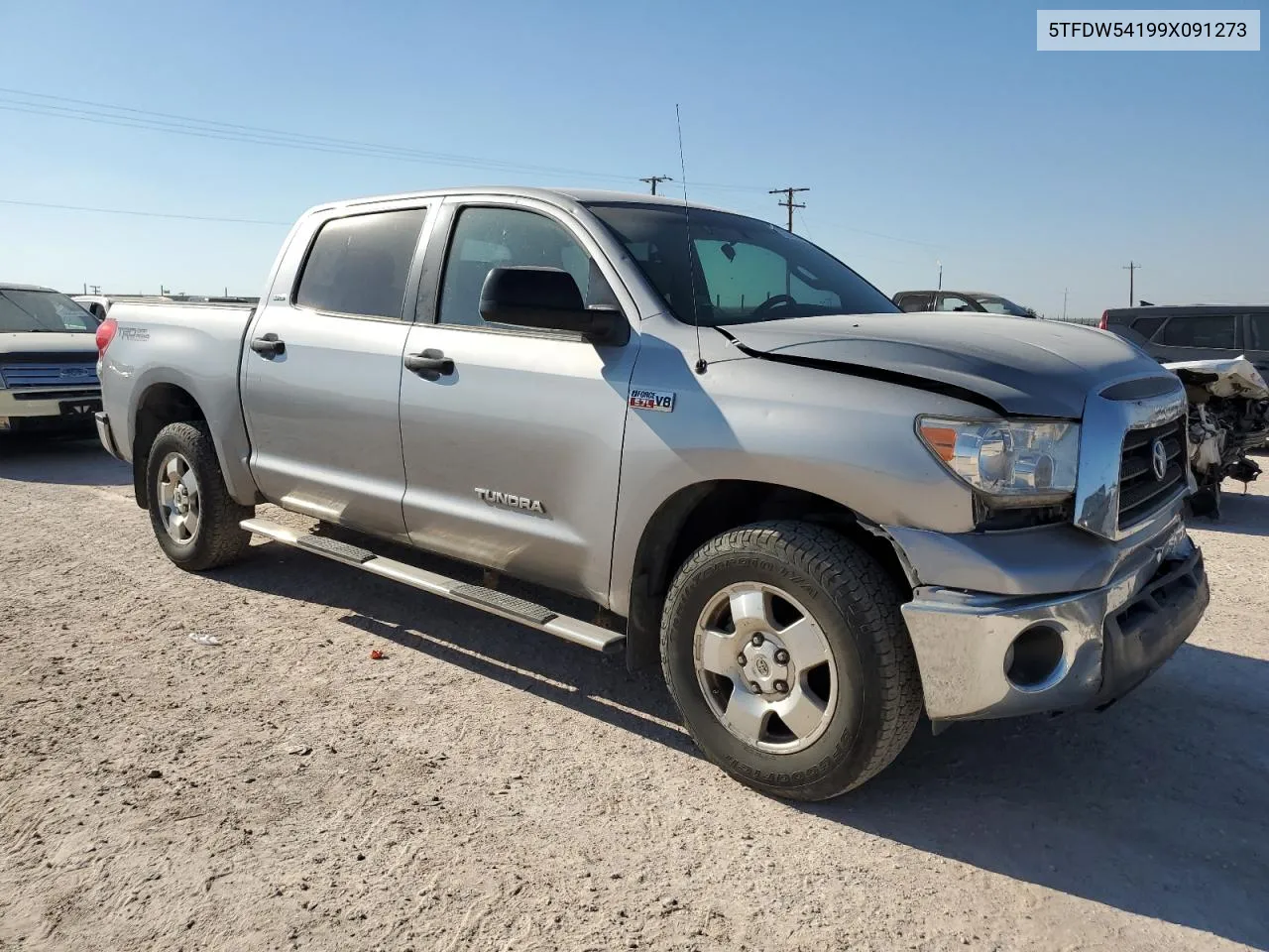 2009 Toyota Tundra Crewmax VIN: 5TFDW54199X091273 Lot: 73757294